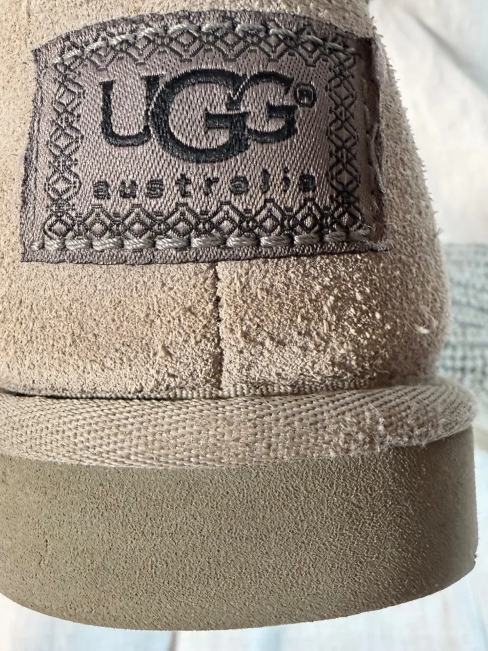 UGG Classic Cardy Heather Gray Knit Sweater Boots Size 9